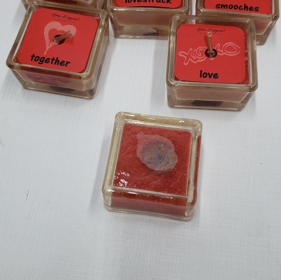 Ganz Time & Again Candle Red Votive Tealight Set Cinnamon Scented Valentines - Picture 10 of 16
